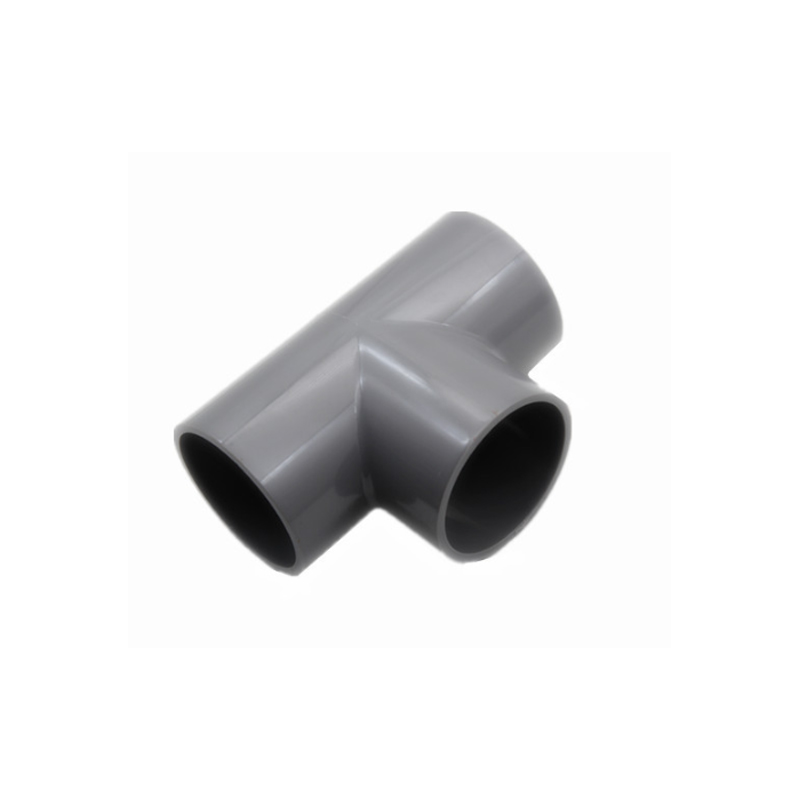 新凯益 PVC灰色等径三通 63mm 个高清大图