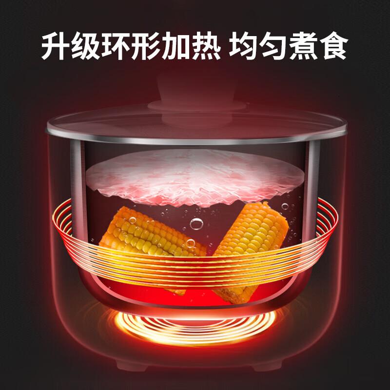 九阳(Joyoung)电饭煲宿舍学生小电锅多功能家用寝室火锅热煮面小功率小锅1-2人 HG12-GD76C(粉)高清大图