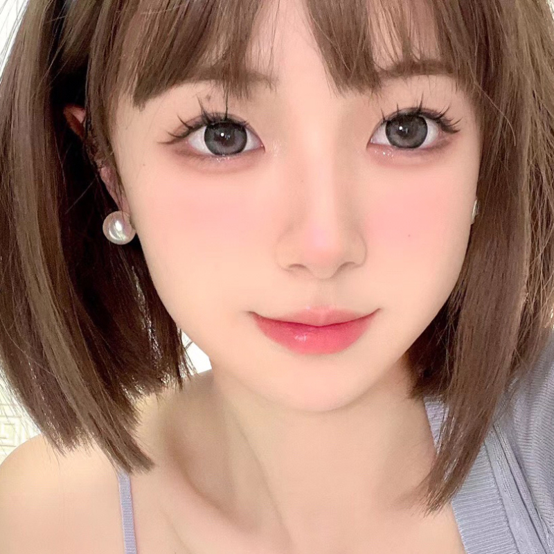 apicaleyes蓝莓生巧蓝色混血美瞳年抛女大直径隐形眼镜2片