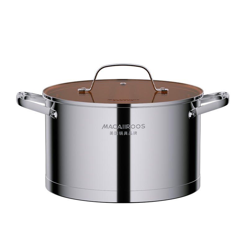 MACAIIROOS迈卡罗银钻系列304不锈钢汤锅MC-T24G6