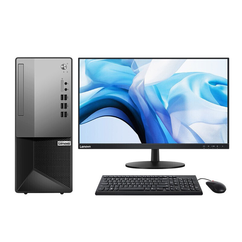 联想(Lenovo) 联想电脑M4900Ts台式机 I7-10700/16G/1T+256G/2G独显/单主机含键鼠