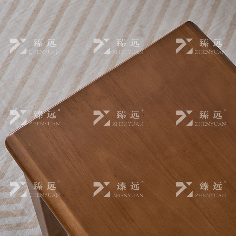 臻远ZY3121626全实木长条凳餐桌凳换鞋凳床尾凳胡桃色1.8米