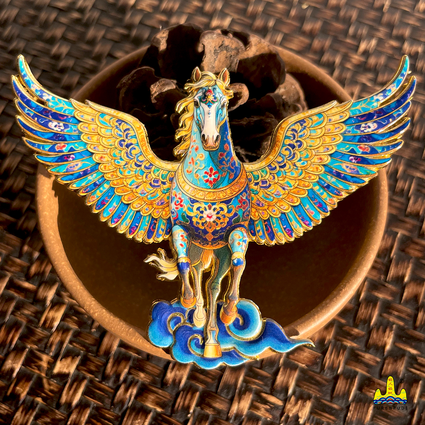 2026新款天马磁吸冰箱贴个性创意3d立体复古风金属磁贴特色高级感高清大图