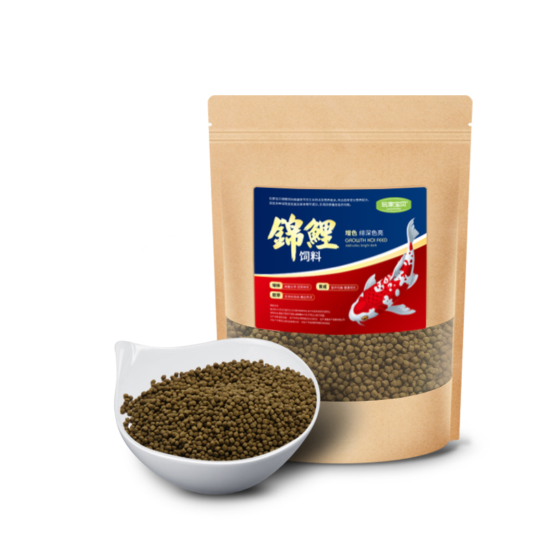 锦鲤鱼食 锦鲤饲料 锦鲤育成增色饲料鱼食鱼粮 500g品牌