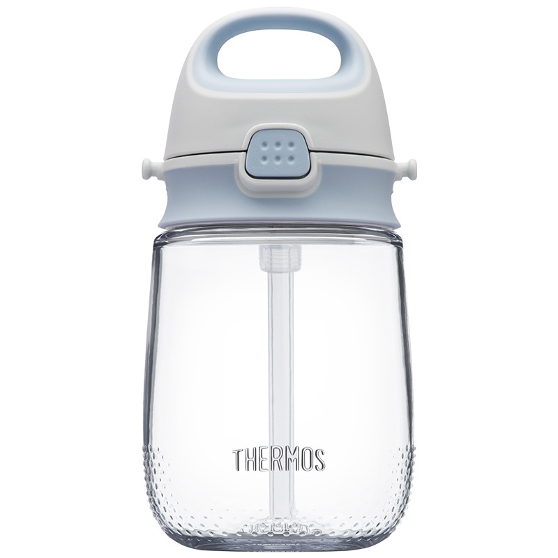 膳魔师（THERMOS）孕婴童水杯夏季水杯宝宝学饮水杯可爱猪猪PA材质儿童吸管杯370ml BBSA-370