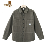 YANXU工装衬衫式外套男士休闲衬衣时尚宽松日系潮流开衫翻领夹克薄