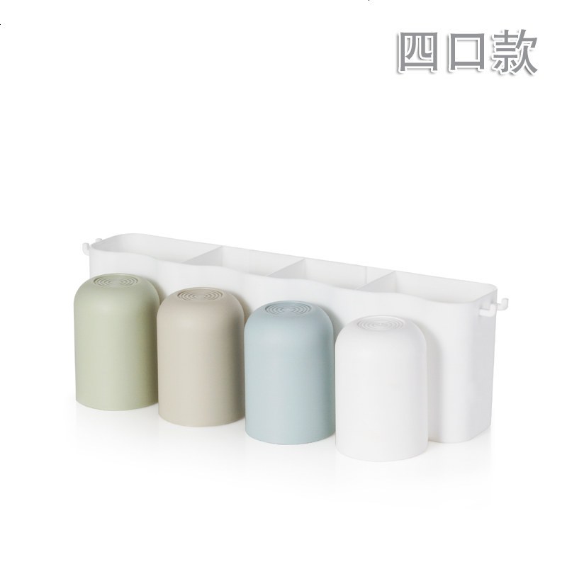 吸壁式牙刷架套装吸盘牙膏盒置物架创意漱口杯刷牙杯壁挂洗漱牙具