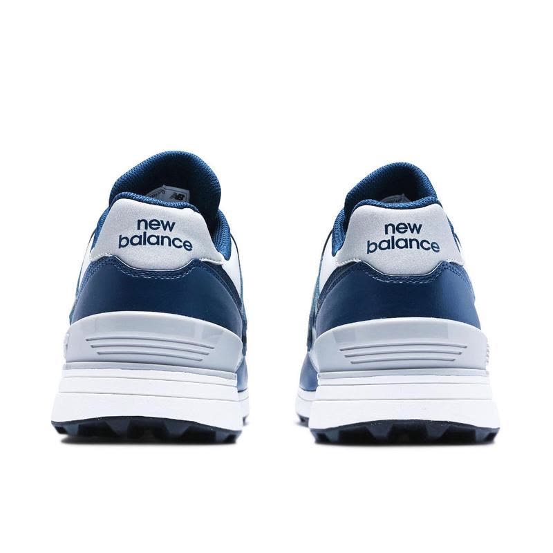 新百伦(New Balance)男款跑鞋休闲运动潮流百搭白色海军蓝拼色减图片