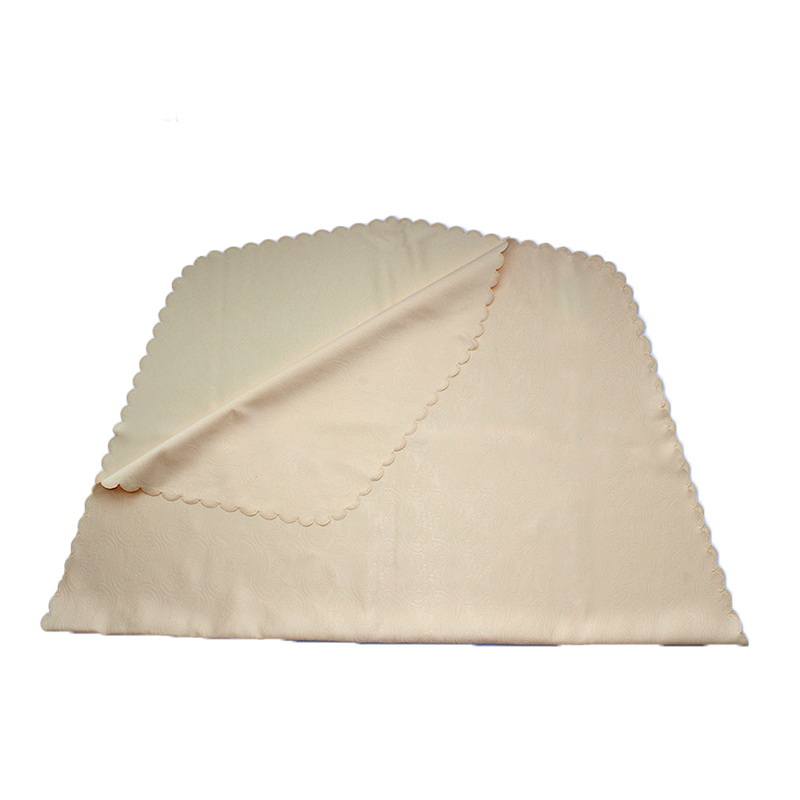 紫燕沙 大桌布 1330×1440mm 高档压花祥云布 浅黄色 四边压花 个