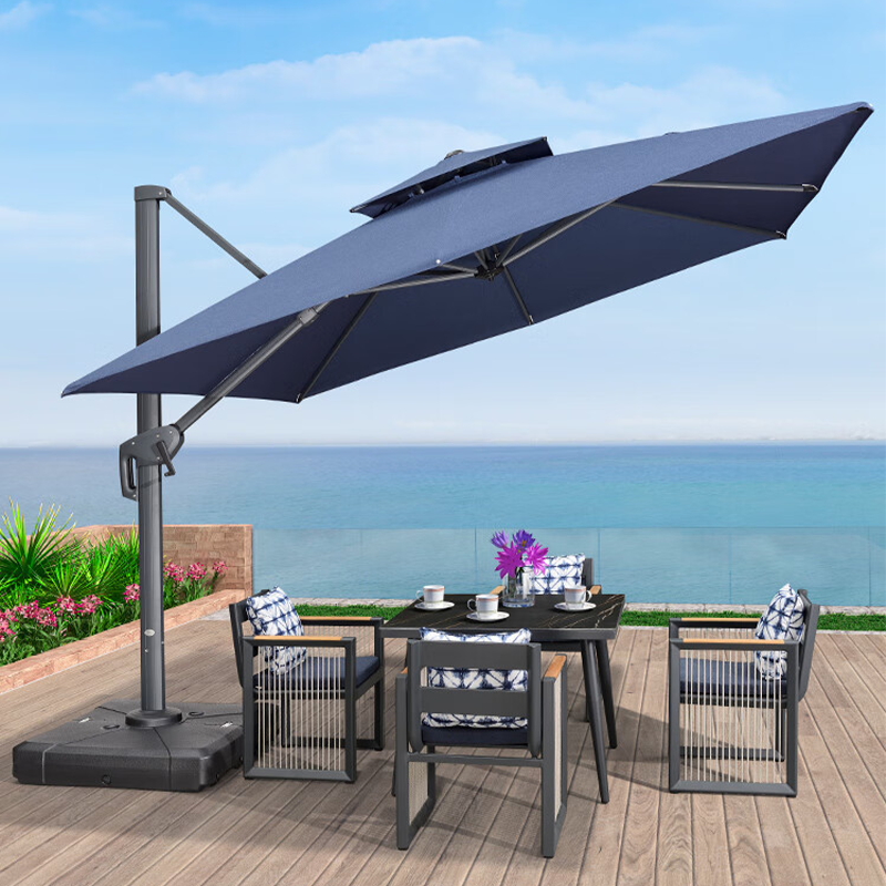 紫叶户外伞庭院伞花园别墅室外罗马伞太阳伞 sunbrella户外遮阳伞高清大图