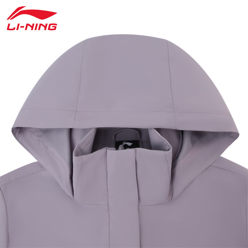 李宁(LI-NING) AFDV922-9 冲锋衣 罗锦紫(女) L高清大图