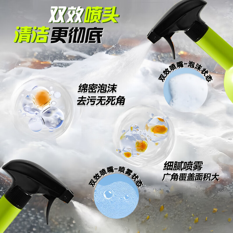 小仓熊 油污清洁剂400g*2瓶+喷头*1高清大图