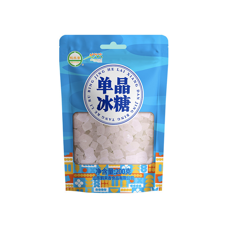 鹤来香 砂糖绵白糖调味甘蔗糖细砂食用糖 单晶冰糖200克*2包