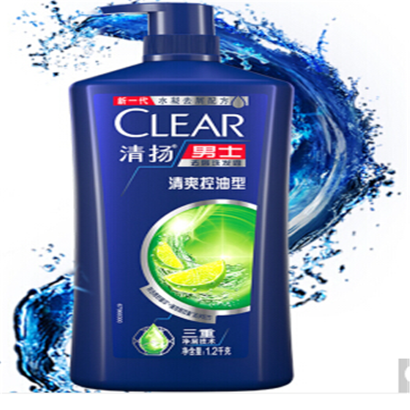 CLEAR 男士去屑洗发水装清爽控油型1.2kg