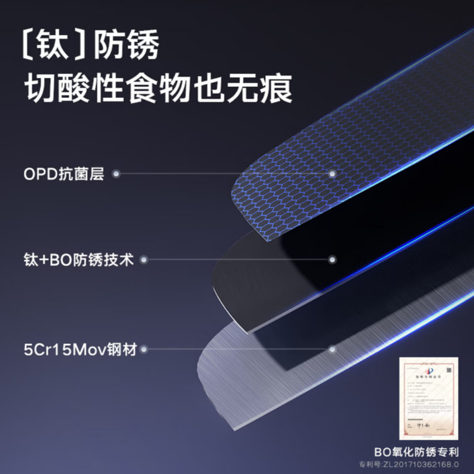 OOU!皓月5CR高碳钢片刀 UC4192 切割流畅耐用精准磨砺工艺安全握把设计高清大图