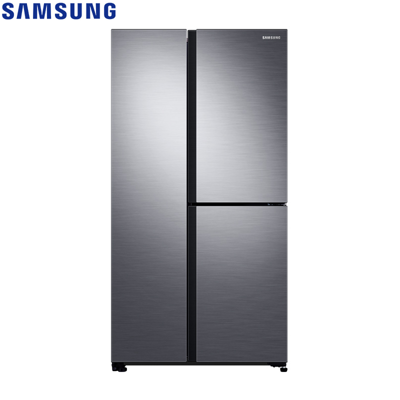 三星(SAMSUNG)642升三开门冰箱风冷无霜智能变频三门对开大容量家用大冰箱银色RS63R5587M9/SC高清大图