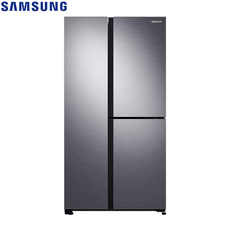 三星(SAMSUNG)642升三开门冰箱风冷无霜智能变频三门对开大容量家用大冰箱银色RS63R5587M9/SC
