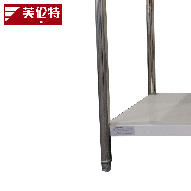 芙伦特双层平板工作台商用不锈钢厨房操作台打荷台揉面台食堂置物操作台FLT-2GZT1580高清大图