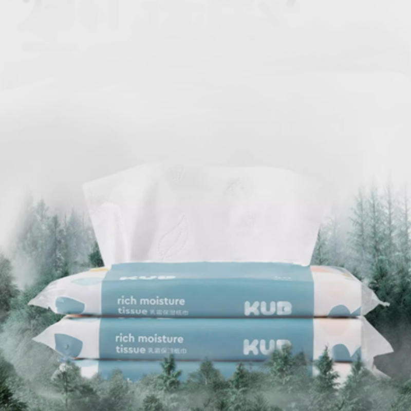 KUB可优比-乳霜保湿纸巾-40抽*10包/提高清大图