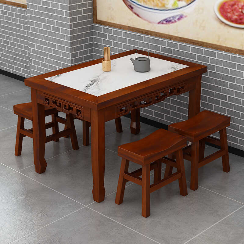 圣承启餐桌1.4米套高清大图