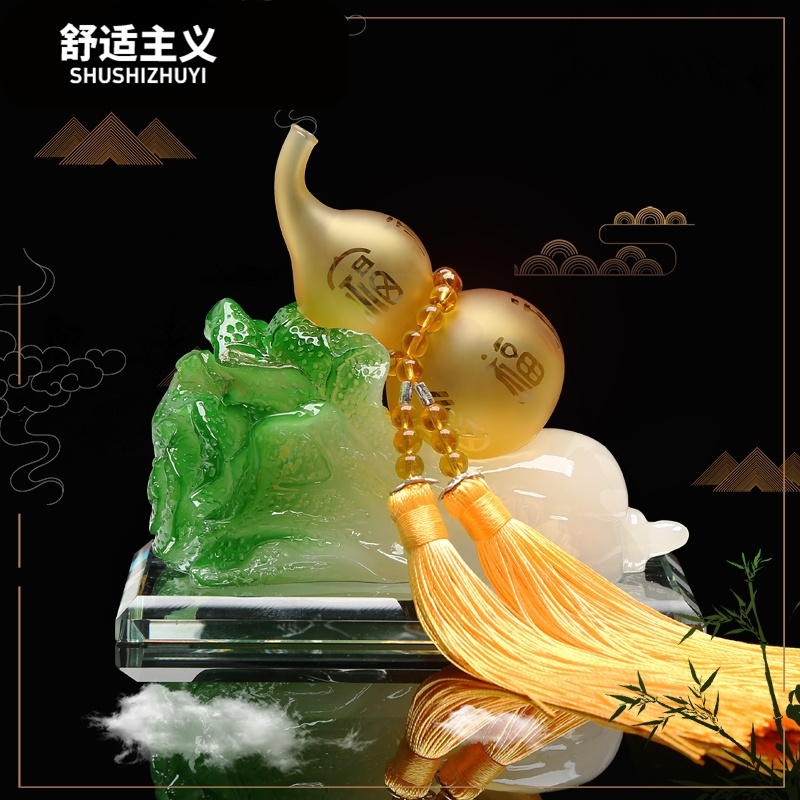 汽车香水座式摆件创意葫芦车载车上车内招财车用品白菜饰品仪表台