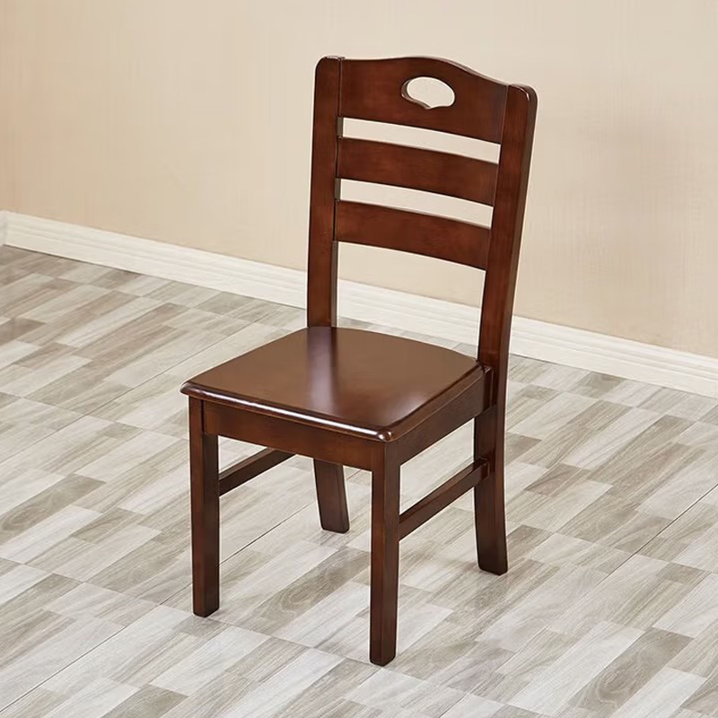 质凡现代中式整装全实木餐椅家用靠背椅