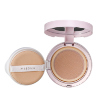 谜尚(MISSHA)弹力网格粉凝霜套装 [水润版][21号] 14g+14g(BB霜粉底遮瑕滋润套盒)正品保证