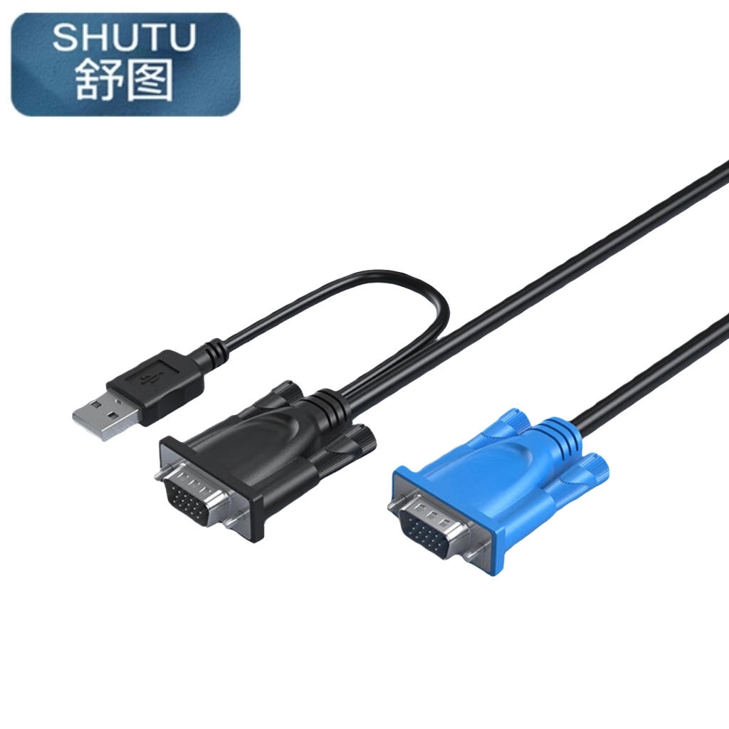 舒图 vga切换器线1.5m/条高清大图