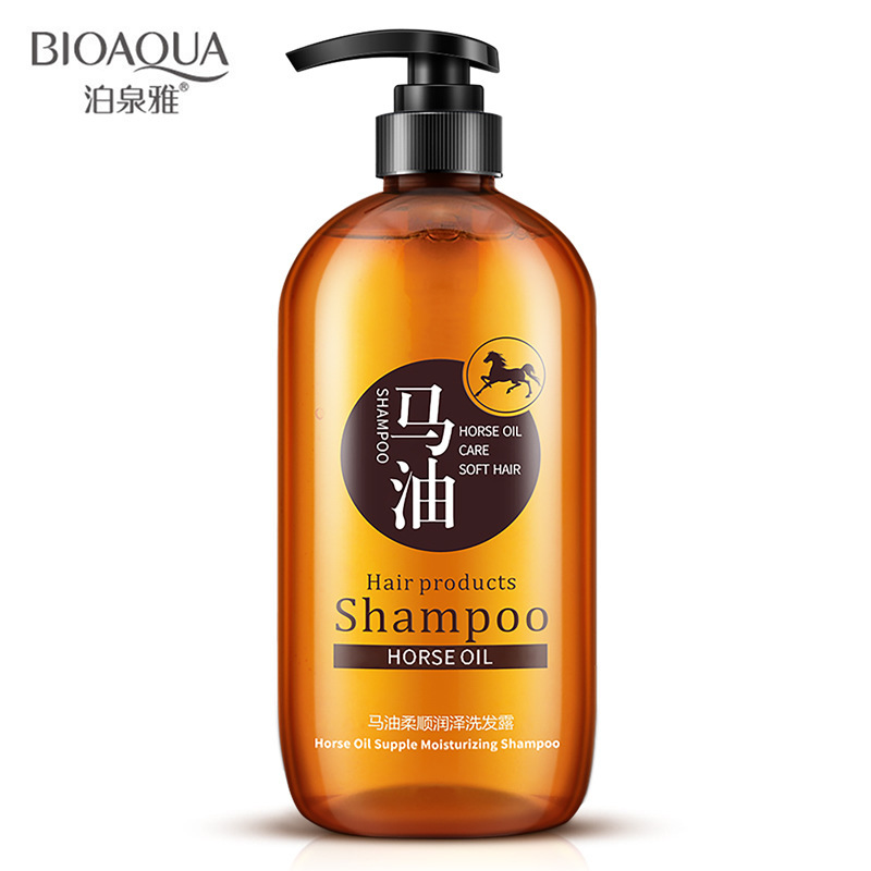 泊泉雅马油柔顺润泽洗发露300ml 无硅油洗发水保湿