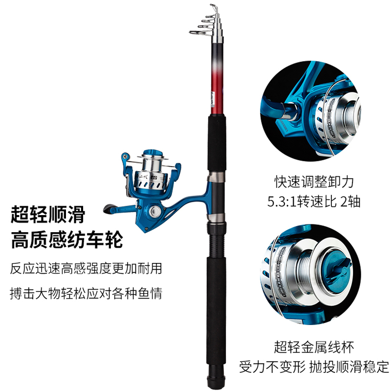 正品光威鱼竿组合手竿海竿套装远投竿渔具新手海钓纺车轮野钓鲫鱼鲤鱼海鱼竿抛竿高清大图