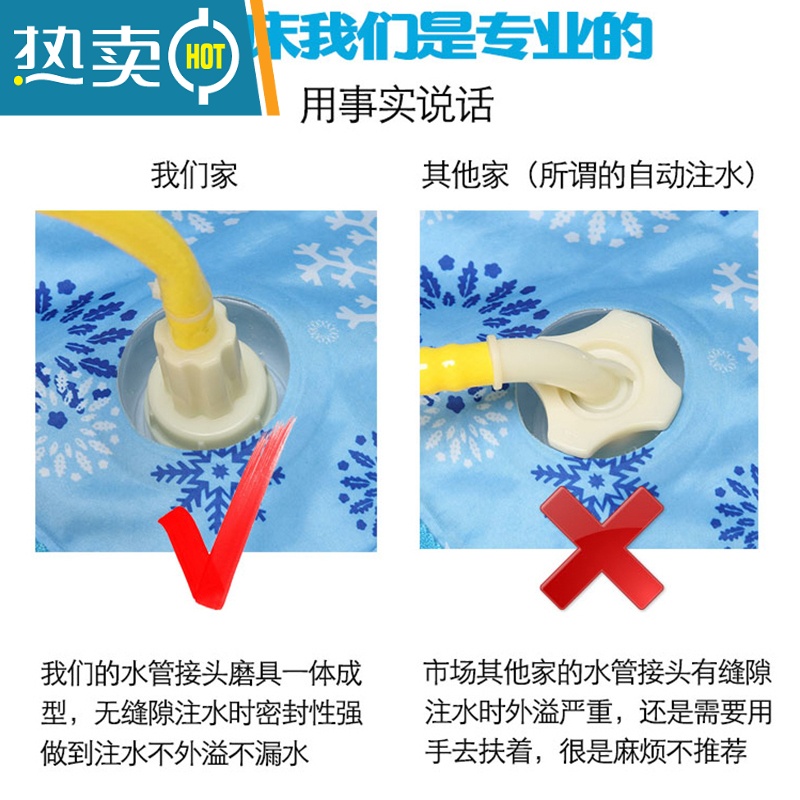 XIANCAI水床垫夏天双人充水凉席家用水床双人床降温水垫床垫水席冰垫水袋高清大图