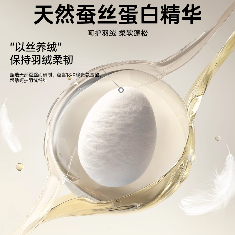 立白小白白羽绒服专用洗衣液80g*2瓶深层洁净易漂洗呵护羽绒除菌除螨高清大图