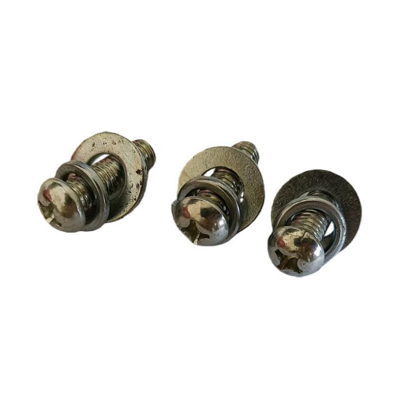 益莘 不锈钢十一字槽半圆头三组件 M3*70mm 个高清大图