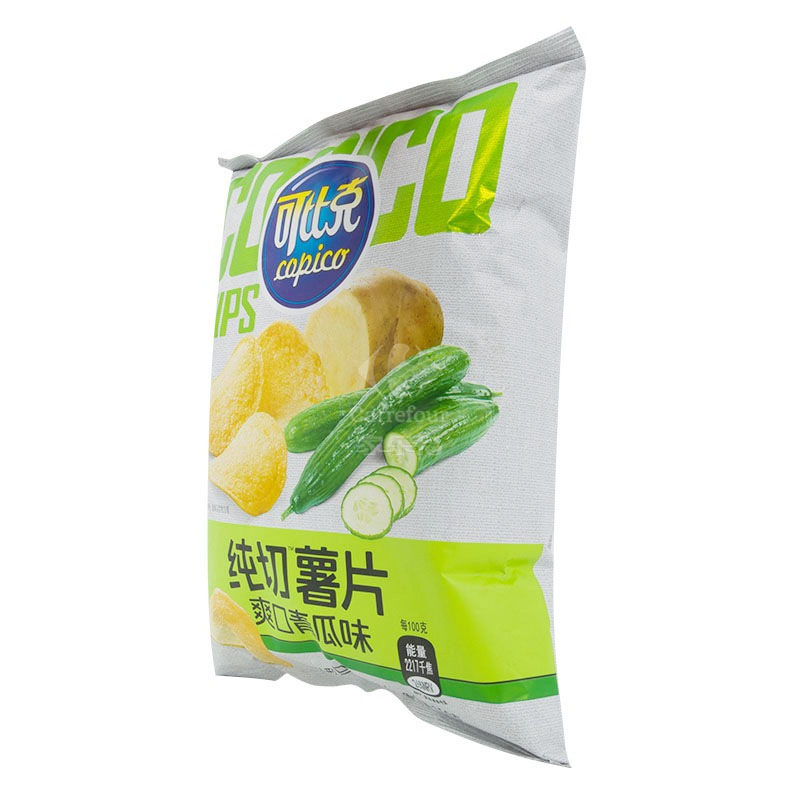 可比克纯切薯片爽口青瓜味150g