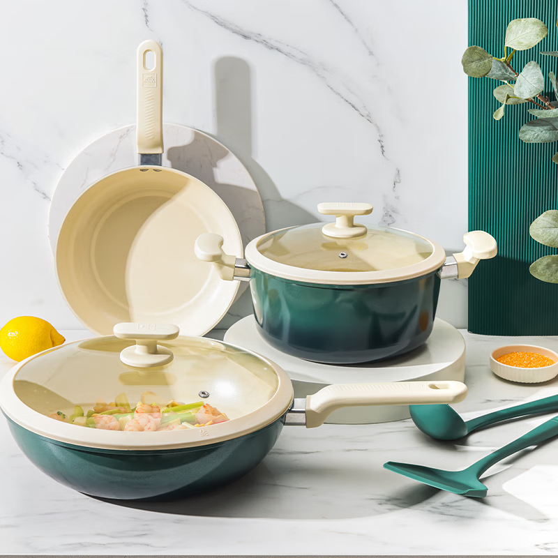 WORLD KITCHEN 康宁纳米陶系列不粘锅具五件组 WK-GJ05J61C-JY/KZ