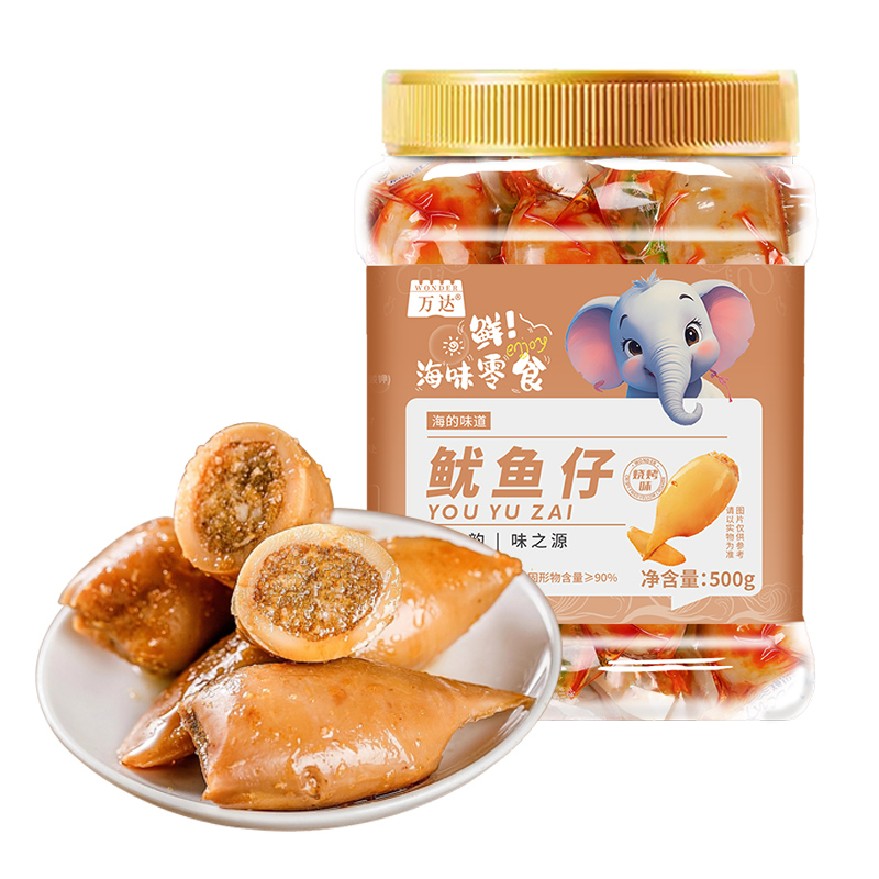 万达 - 烧烤味鱿鱼仔 500g