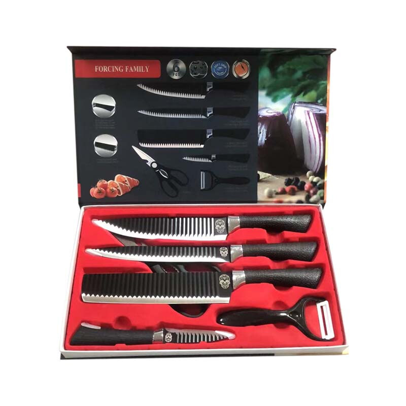 翰乐 黑刃冰点刀具 六件套高清大图