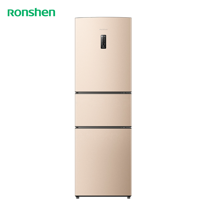 容声(Ronshen)221升 冰箱无霜三门冰箱 电脑控温 中门冷鲜抗菌 国补 星砂金BCD-221WD16NY
