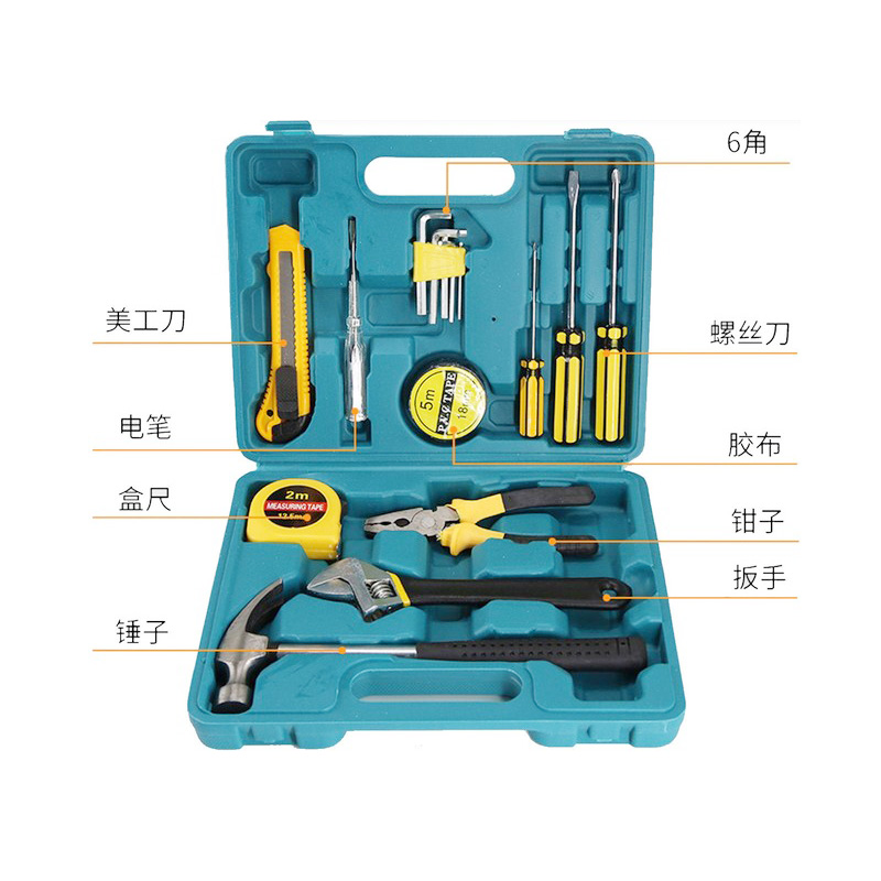 鑫虎威 家两用车载工具套装多功能家用五金车载维修应急工具包汽车工具箱高清大图