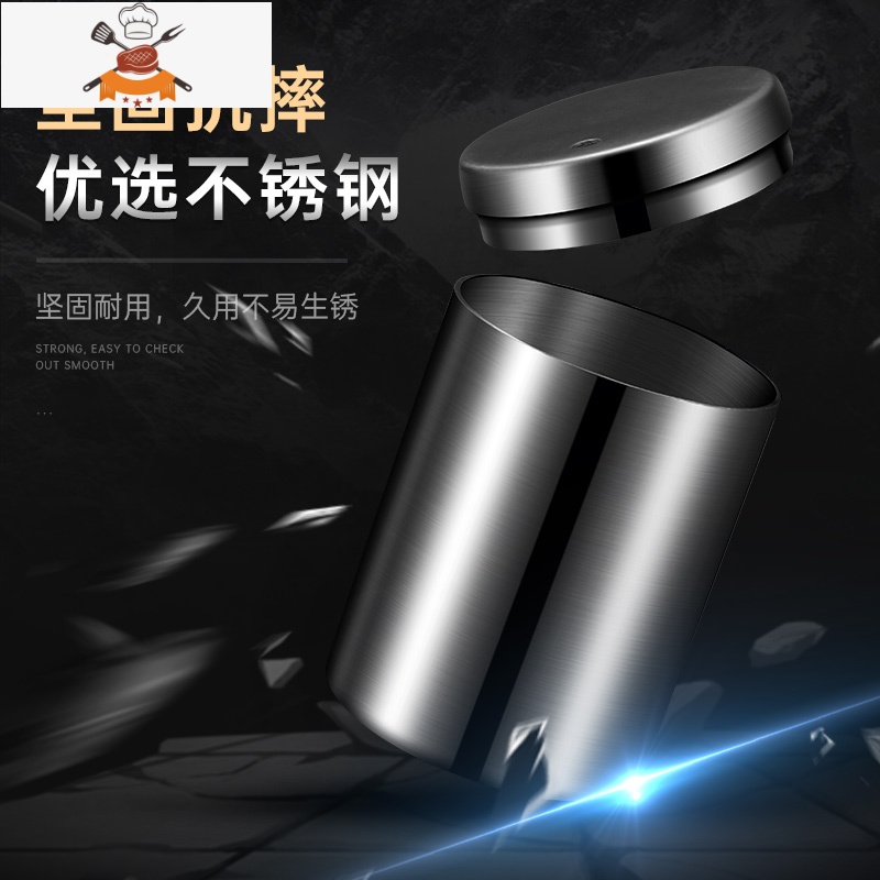 牙签筒不锈钢牙签盒桶家用创意个性饭店定制商用北欧罐 敬平 银色高清大图