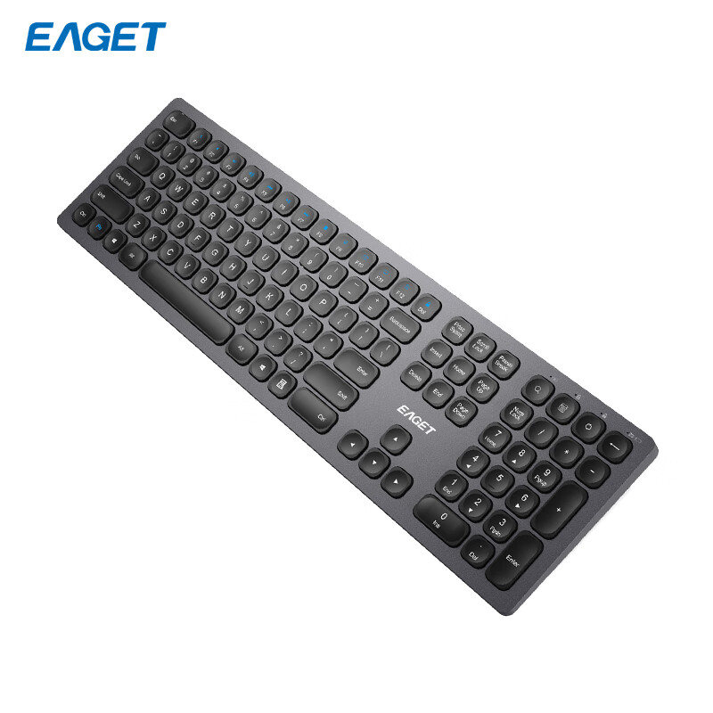 忆捷（EAGET）TYPE-C充电无线键盘鼠标套装剪刀脚薄膜轻薄简约无线键鼠套装YT02高清大图