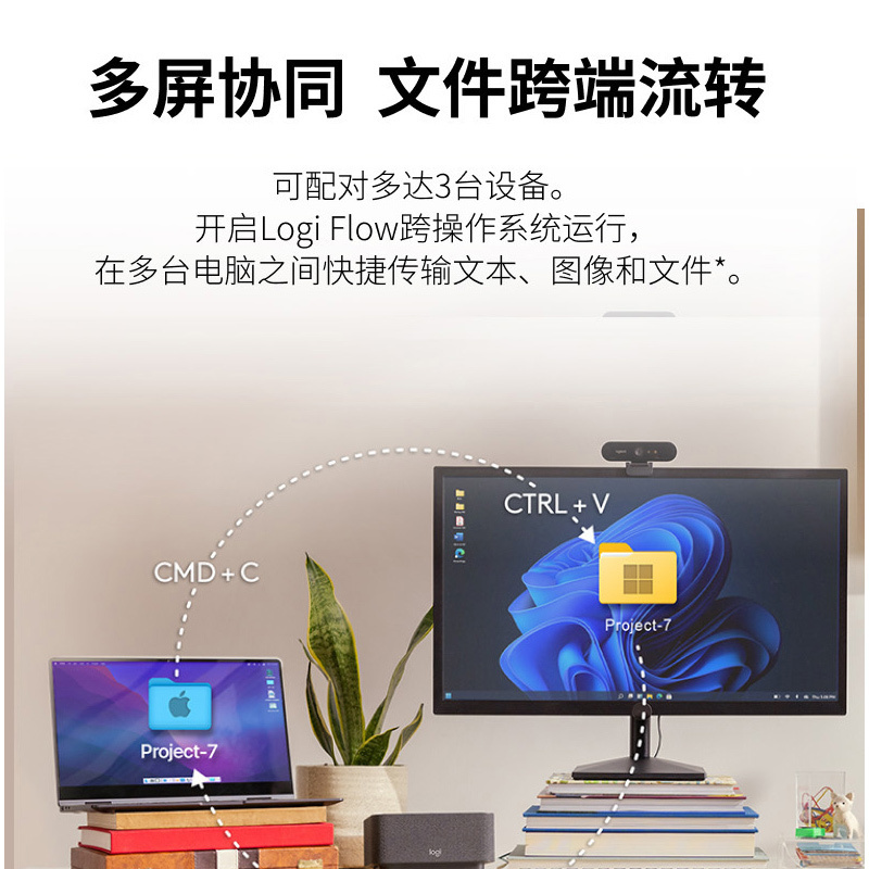 罗技(Logitech) MX Anywhere 3S无线鼠标-茱萸粉