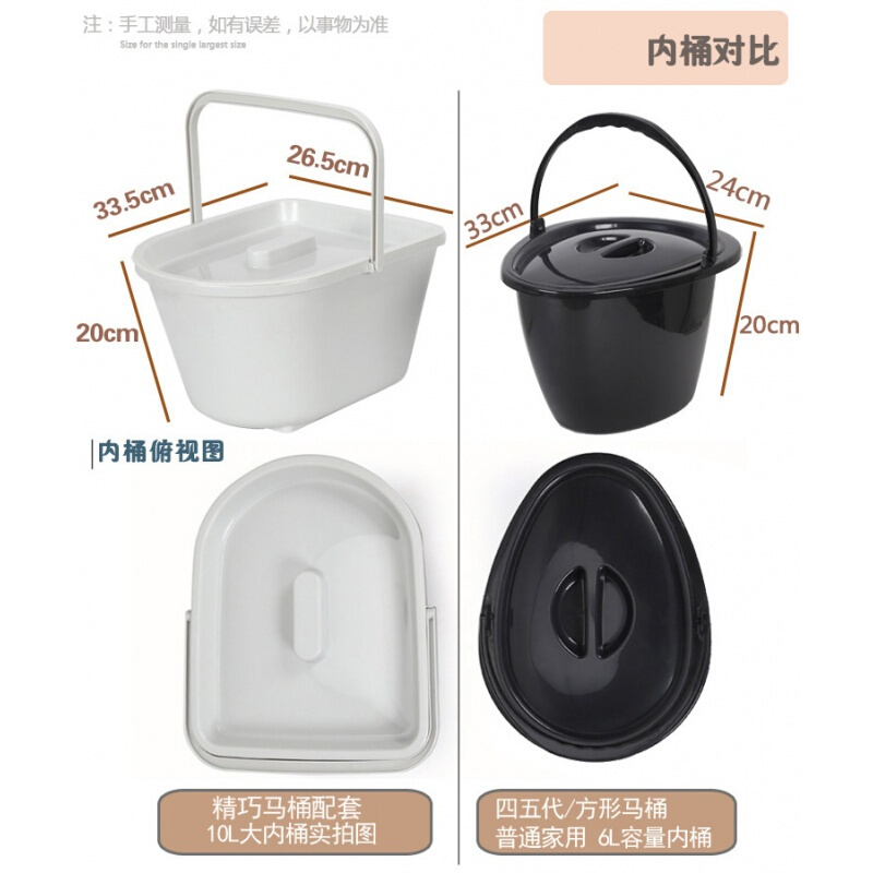 移动马桶坐便器老人座便器便携式孕妇坐便椅病人厕所坐便凳壹德壹