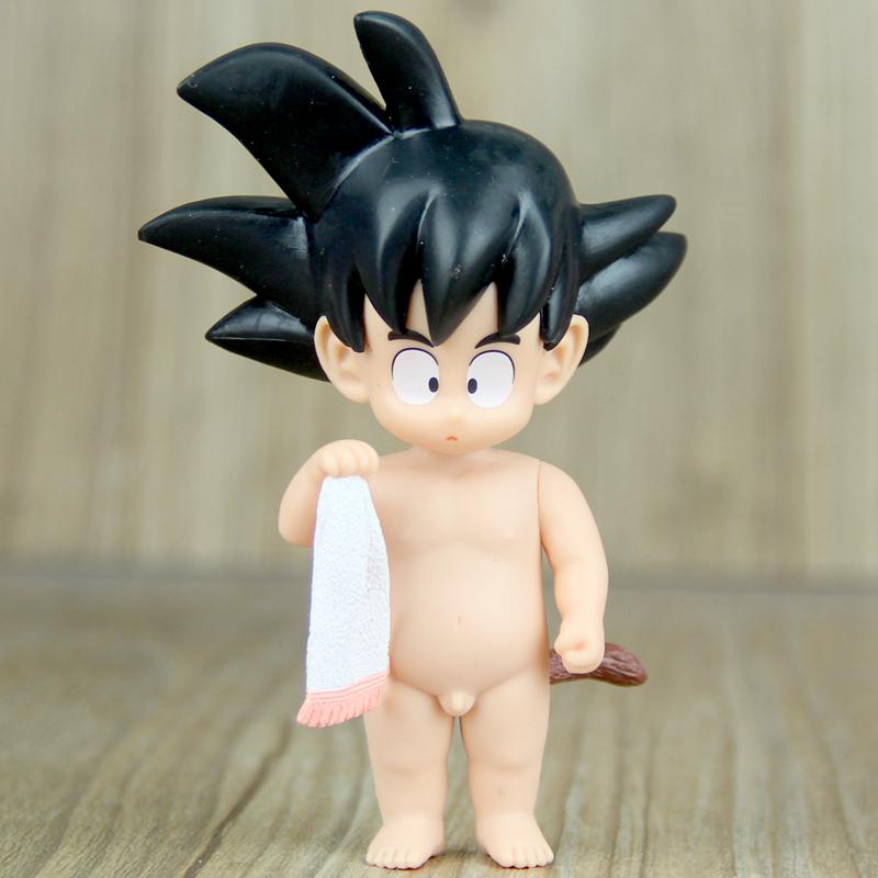 七龙珠z超级赛亚人孙悟空童年版浴巾洗澡光屁屁悟空宝宝人偶模型洗澡