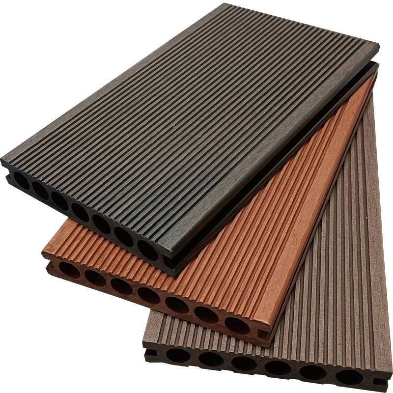 闪电客定制塑木地板户外共挤庭院公园栈道别墅露台阳台木塑地板实心