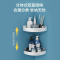 九牧(JOMOO)毛巾架免打孔太空铝挂件亮银色浴巾架卫生间浴室置物架卫浴五金挂件套装9301150-7Z-1