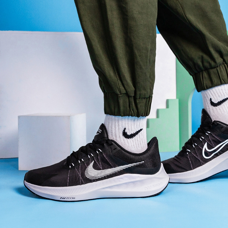 Nike/耐克 男鞋21新款 WINFLO 8舒适耐磨轻便运动跑步鞋 CW3419-006