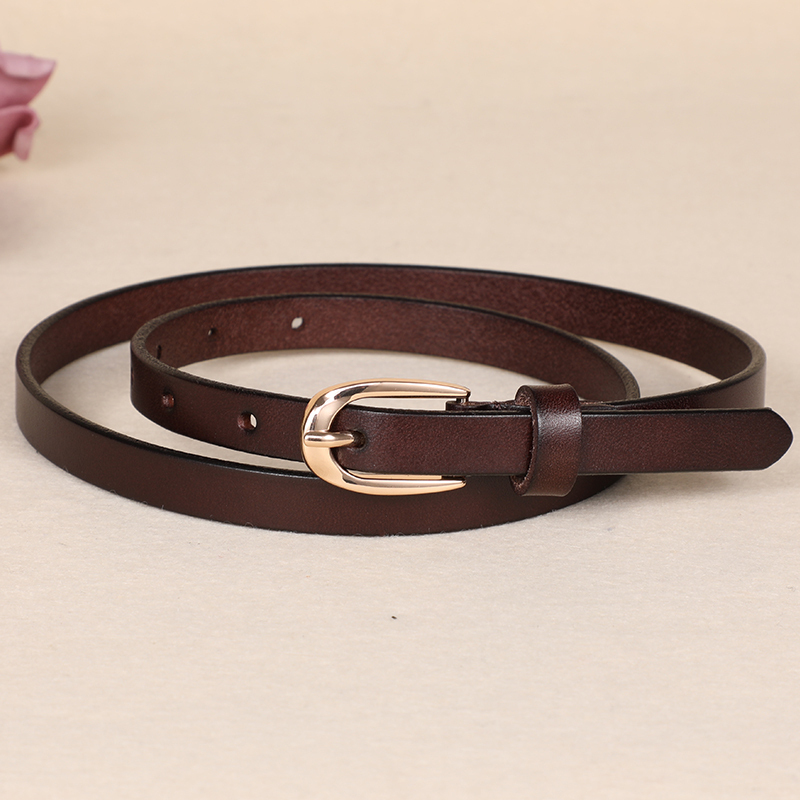 尼曼咖啡色细腰带女装饰西装配连衣裙子毛衣收腰牛仔裤皮大衣小皮带