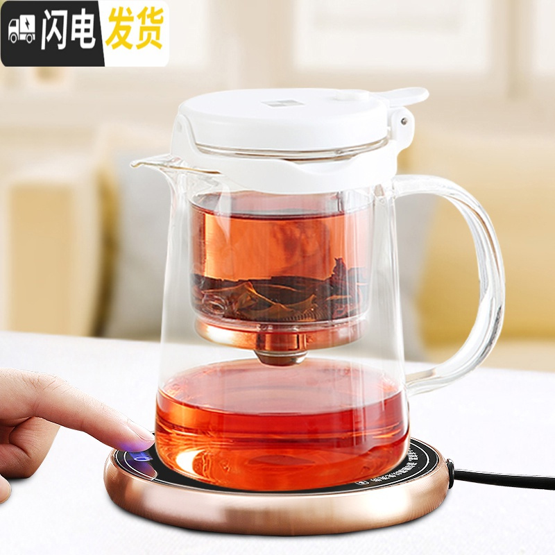 三维工匠飘逸杯泡茶壶全玻璃内胆家用个人便携小功夫泡茶杯过滤茶具玲珑杯 飘逸杯BP09-550