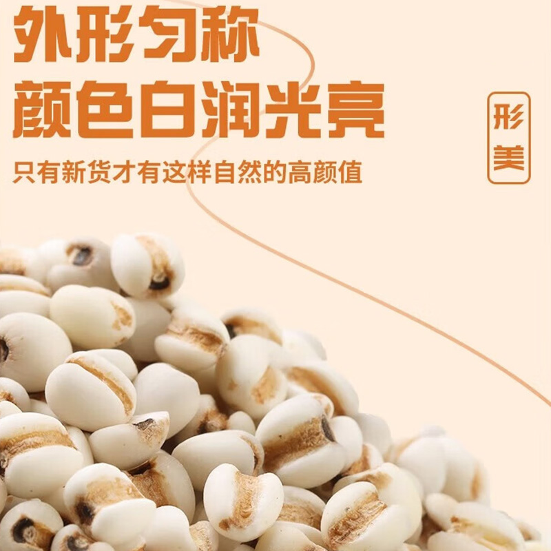 蒲臻善薏仁米圆润晶莹品质上乘原生好谷鲜香十足450g高清大图